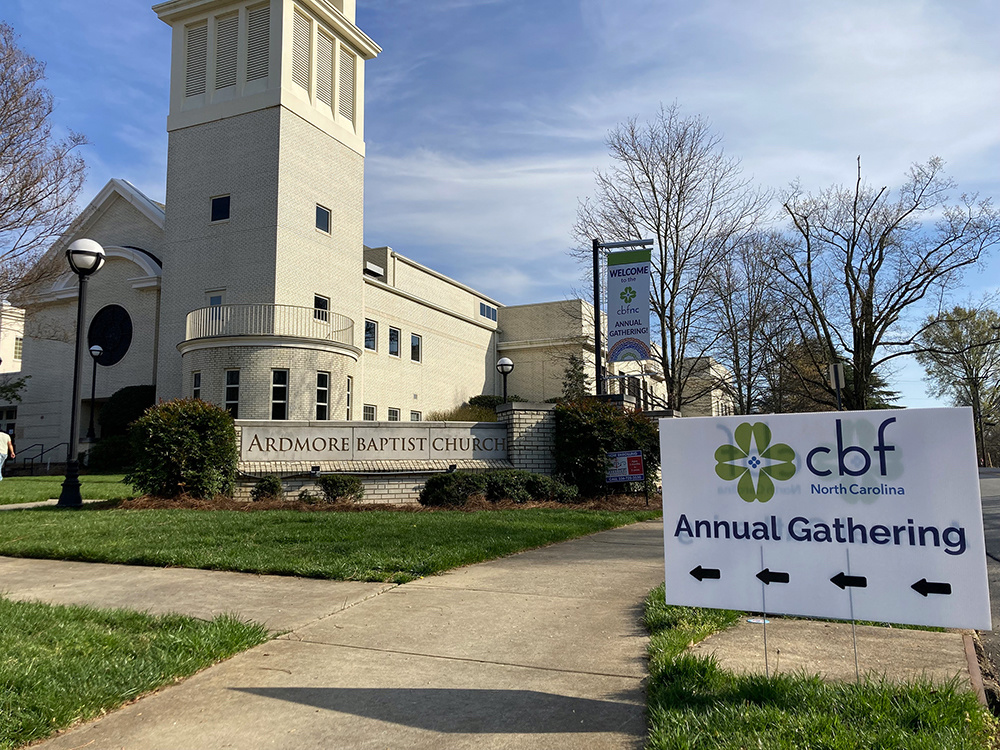 Ardmore Baptist Church in Winston-Salem, North Carolina, was the site of the Cooperative Baptist Fellowship of North Carolina’s Annual Gathering on March 23-24, 2023. RNS photo by Yonat Shimro