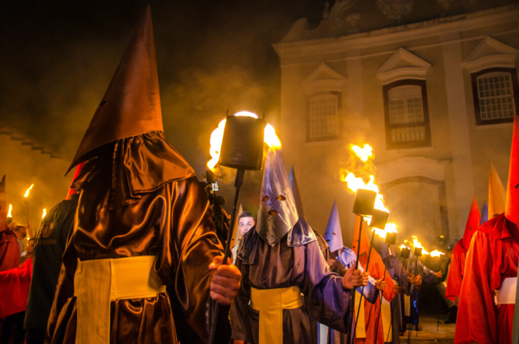 Procession of the Torches in Goias, Brazil, 2017