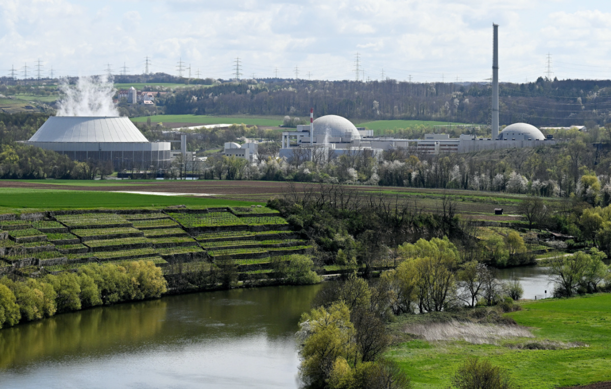 A general view shows the Neckarwestheim nuclear power plant, as Germany shuts down its last nuclear power plants in Neckarwestheim, Germany, on 14th April, 2023.