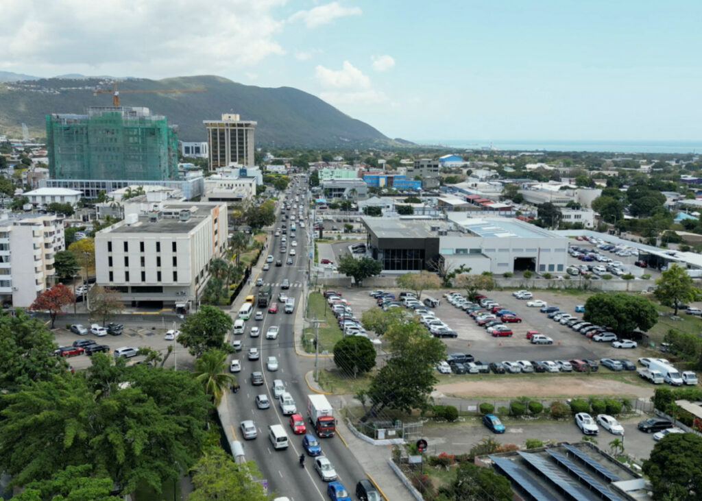 A general view shows Kingston, Jamaica, on 23rd March, 2023.