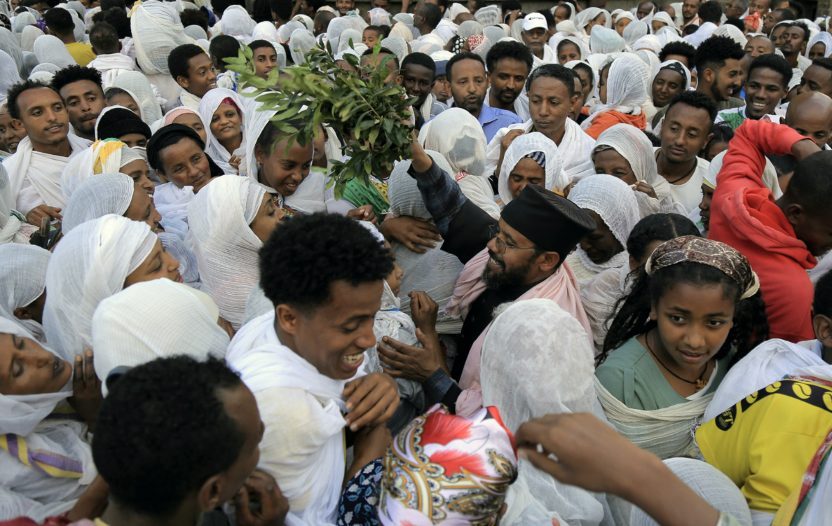 Ethiopians celebrate Good Friday in Addis Ababa, Ethiopia, on Friday, 14th April, 2023. 