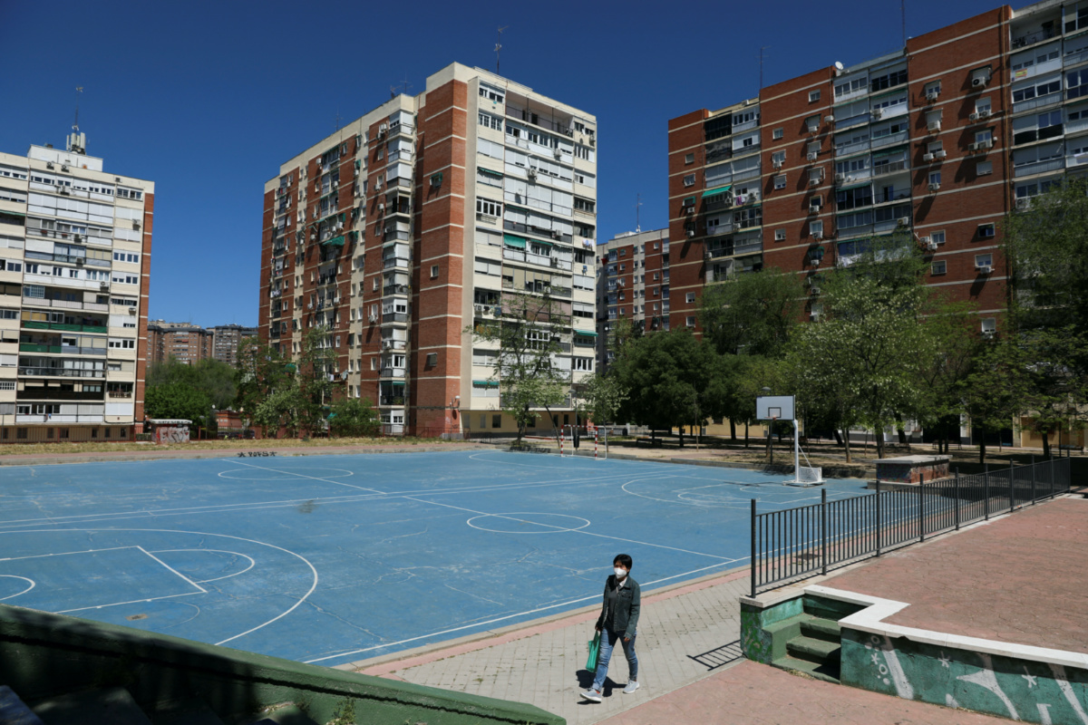 A general view of flats, as Spanish Government is due to pass a property reform to allow 50,000 homes in its social housing scheme, in Madrid, Spain, on 17th April, 2023.