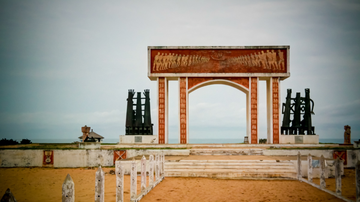 Architecture arch Door of No Return at Ouidah, Benin
