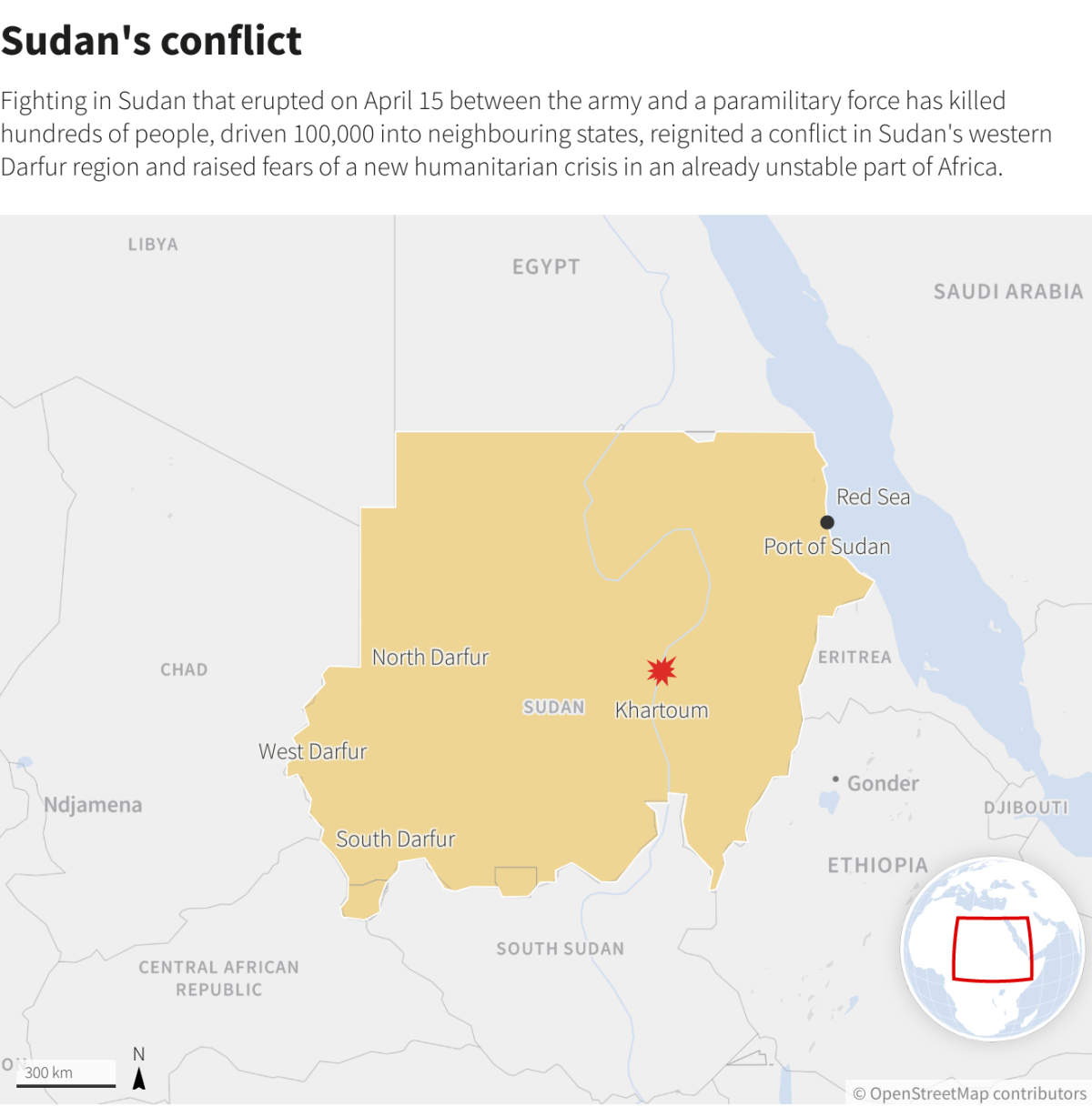 Graphic Sudan conflict