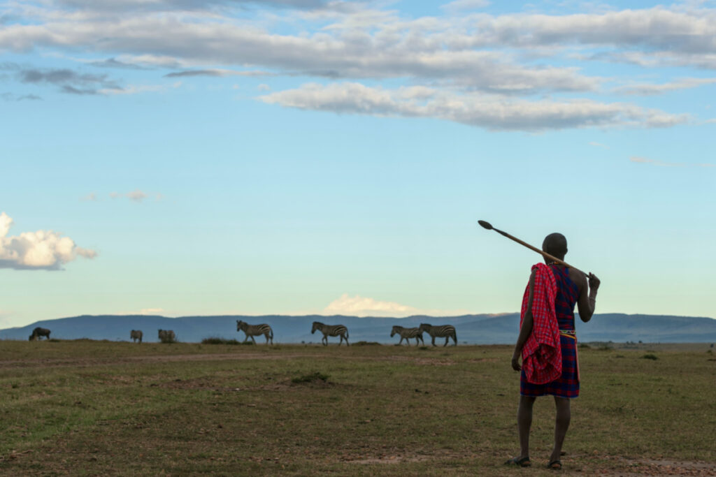 Maasai tribal member in Kenya