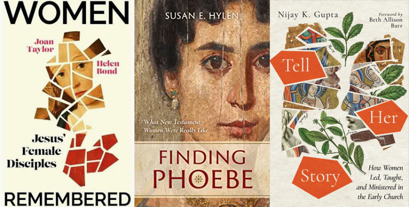 "Women Remembered" by Joan Taylor and Helen Bond, "Finding Phoebe" by Susan E. Hylen, and "Tell Her Story" by Nijay Gupta.
