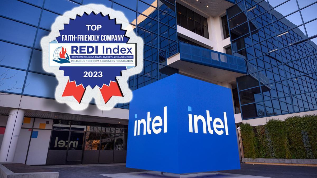 Intel headquarters in Santa Clara, California. Intel was ranked as the most faith-friendly Fortune 500 company, according to the 2023 Corporate Religious Equity, Diversity and Inclusion Index.
