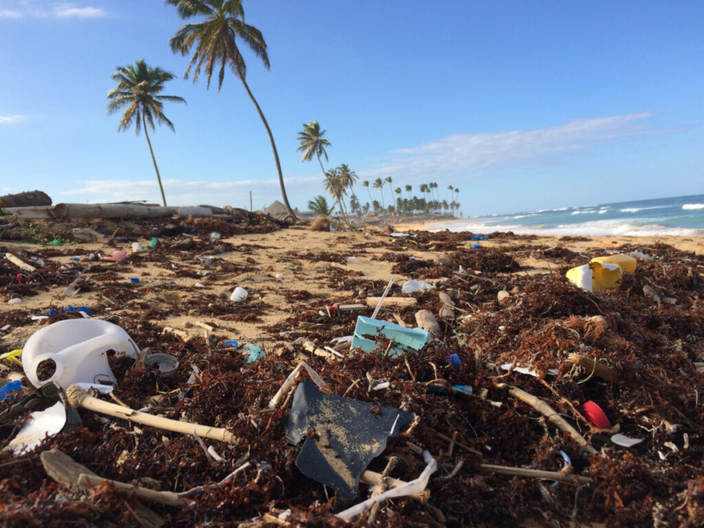 Domenican Republic Punta Cana plastic waste