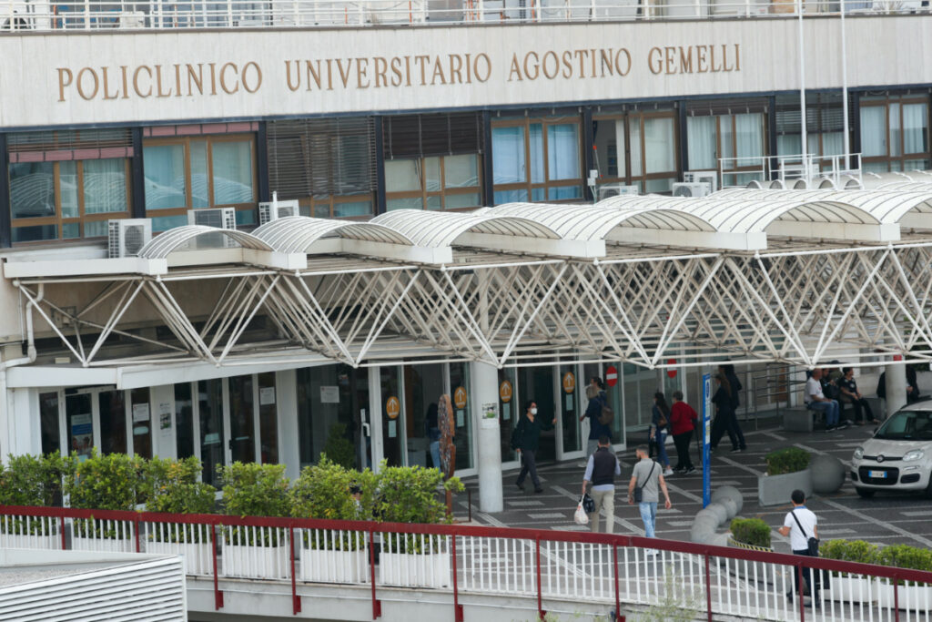 A general view of the Gemelli Hospital where Pope Francis is hospitalised for a surgery on his abdomen, in Rome, Italy, on 8th June, 2023.
