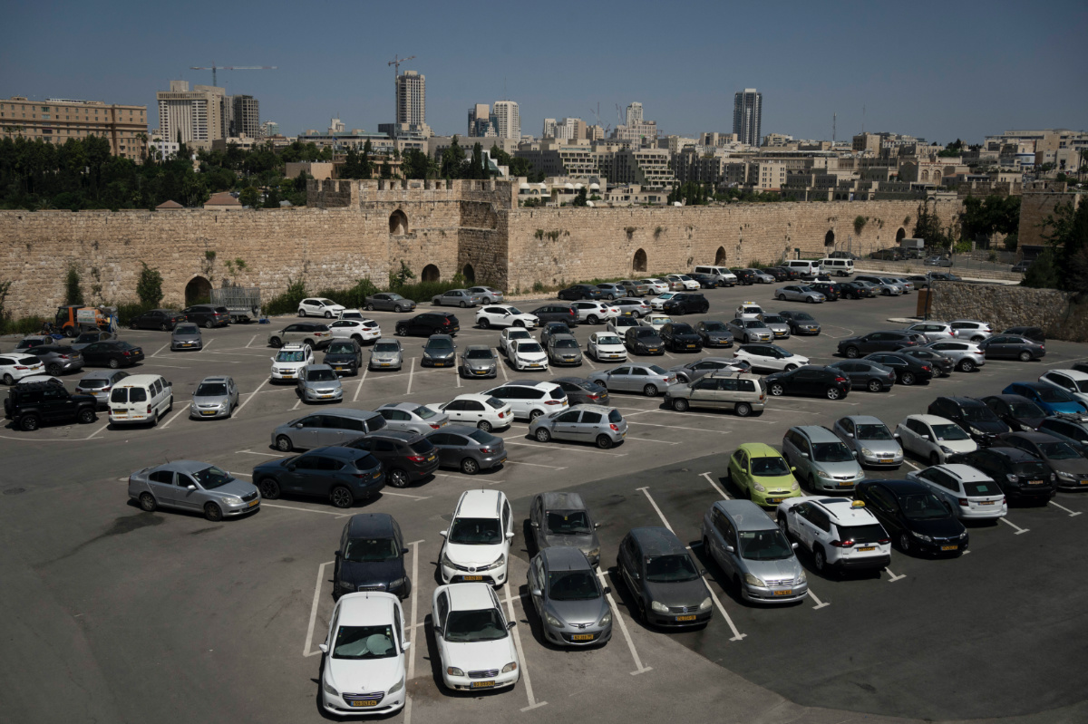 A general view of a parking lot that is part of a contentious deal in the Armenian Quarter in the Old City of Jerusalem, on Tuesday, 30th May, 2023