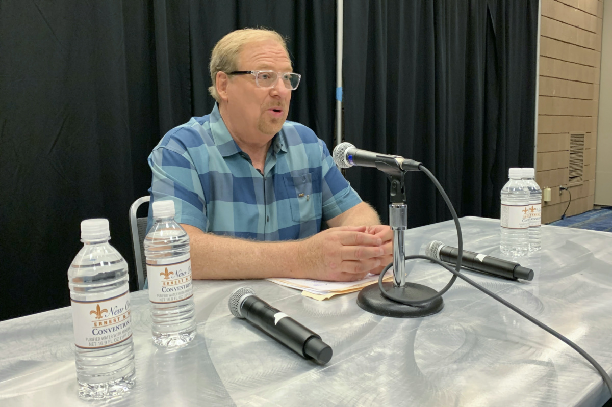 Rick Warren, founding pastor of Saddleback Church in Southern California, responds to Southern Baptists' refusal to let the megachurch back into the denomination for having women pastors during a news conference on Wednesday, on 14th June, 2023, in New Orleans. 
