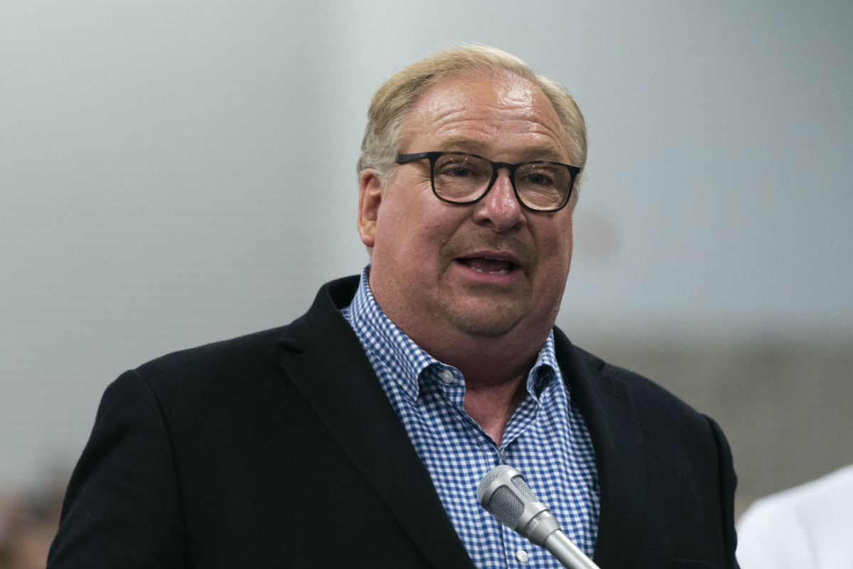 Pastor Rick Warren speaks during the Southern Baptist Convention's annual meeting in Anaheim, California, on Tuesday, 14th June, 2022.