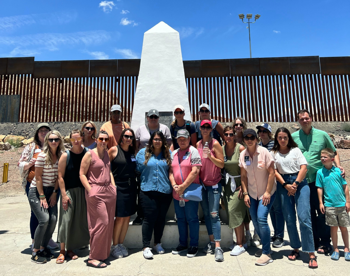 Bri Stensrud joins a group of women from Women of Welcome, a group designed to teach community members about immigration through a Biblical lens