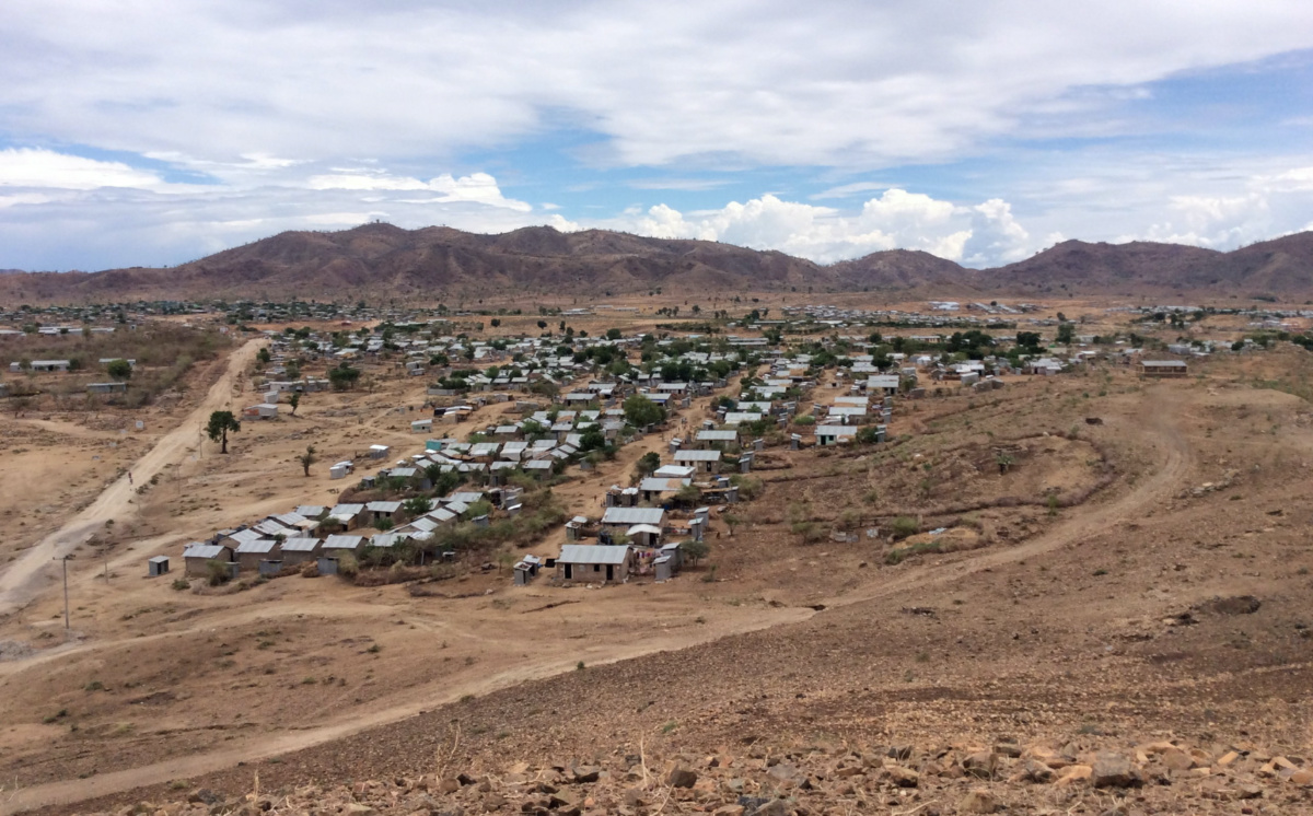 A general view of Hitsats refugee camp in the Tigray region of Ethiopia, photographed in 2019. 