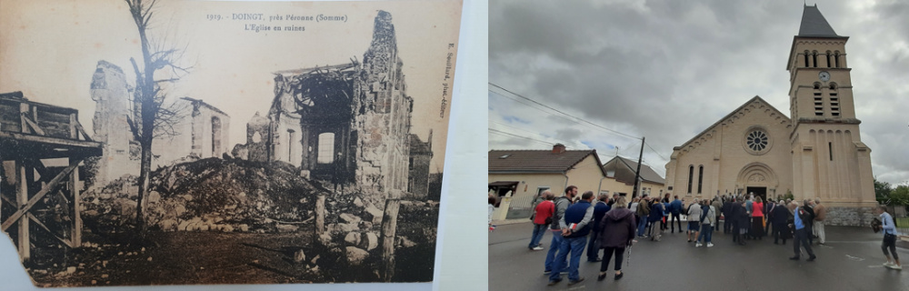 France Doight church World War I and today