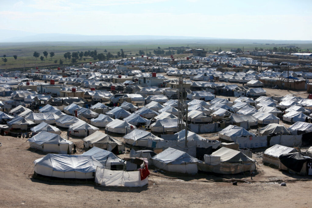 A general view of al-Hol displacement camp in Hasaka governorate, Syria, on 2nd April, 2019.