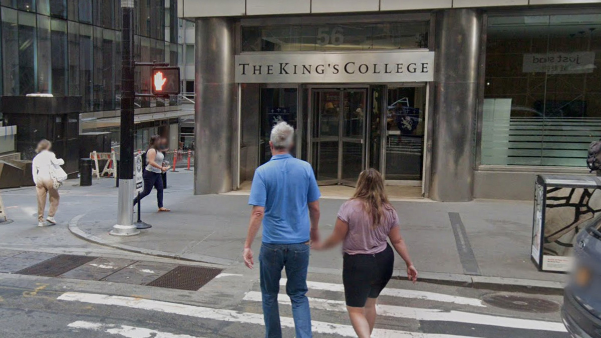 The King's College is located in Manhattan's financial district in New York City. 