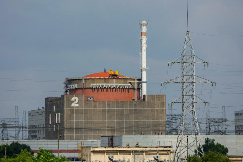A view shows the Zaporizhzhia Nuclear Power Plant outside Enerhodar in the Zaporizhzhia region, Russian-controlled Ukraine, on 15th June, 2023