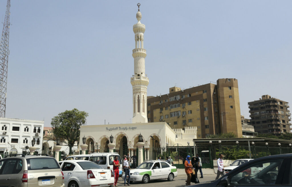 A general view of Rabaa al-Adawiya mosque, the site of a sit-in ending in clashes in 2013, in Cairo, on 10th August, 2014.