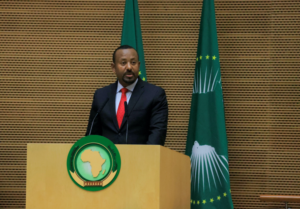 Ethiopian Prime Minister Abiy Ahmed attends the 60th anniversary of the Organization of African Unity/African Union at the African Union Commission Headquarters in Addis Ababa, Ethiopia, on 25th May, 2023