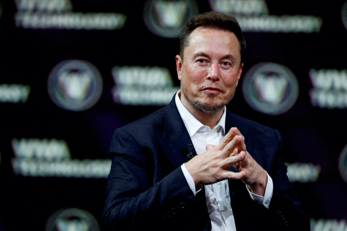 Chief Executive Officer of SpaceX and Tesla and owner of Twitter, gestures as he attends the Viva Technology conference dedicated to innovation and startups at the Porte de Versailles exhibition centre in Paris, France, on 16th June, 2023
