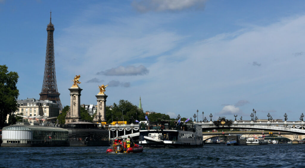 Paris 2024 Olympics - Technical test on the Seine river - Paris, France - July 17, 2023