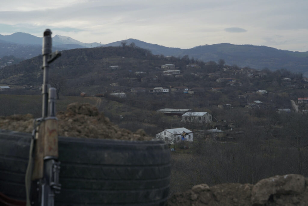 A view shows the village of Taghavard in the region of Nagorno-Karabakh, on 16th January, 2021.