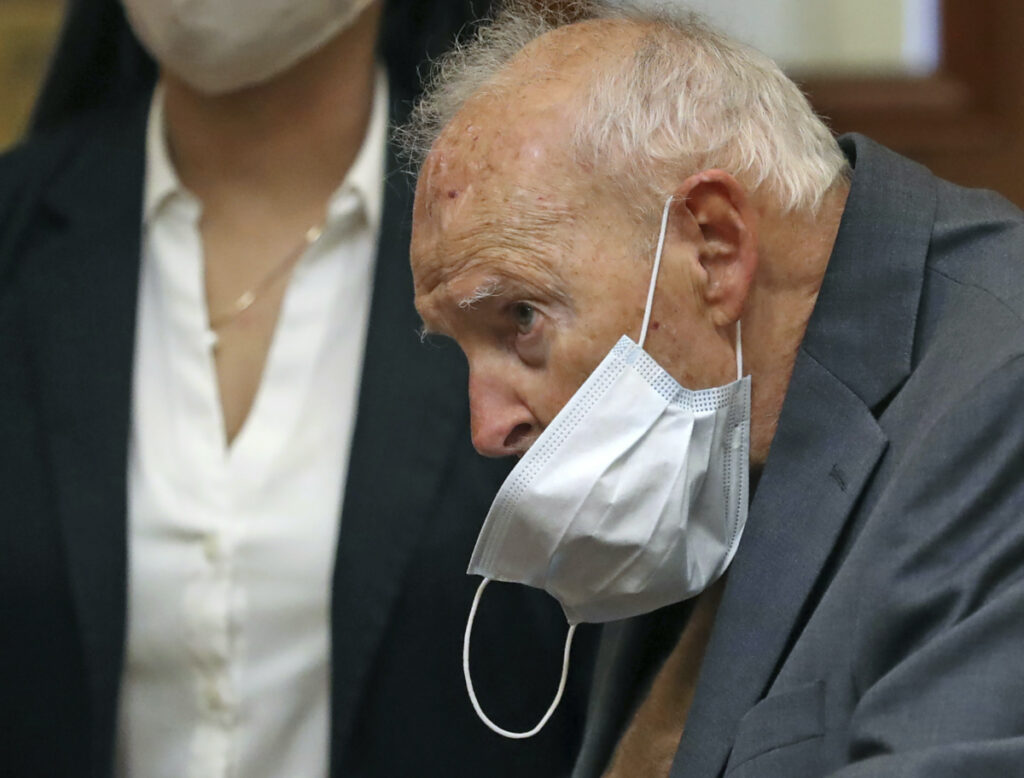 Former Roman Catholic Cardinal Theodore McCarrick appears for an arraignment at Dedham District Court, on 3rd September, 2021, in Dedham, Massachussetts, US.