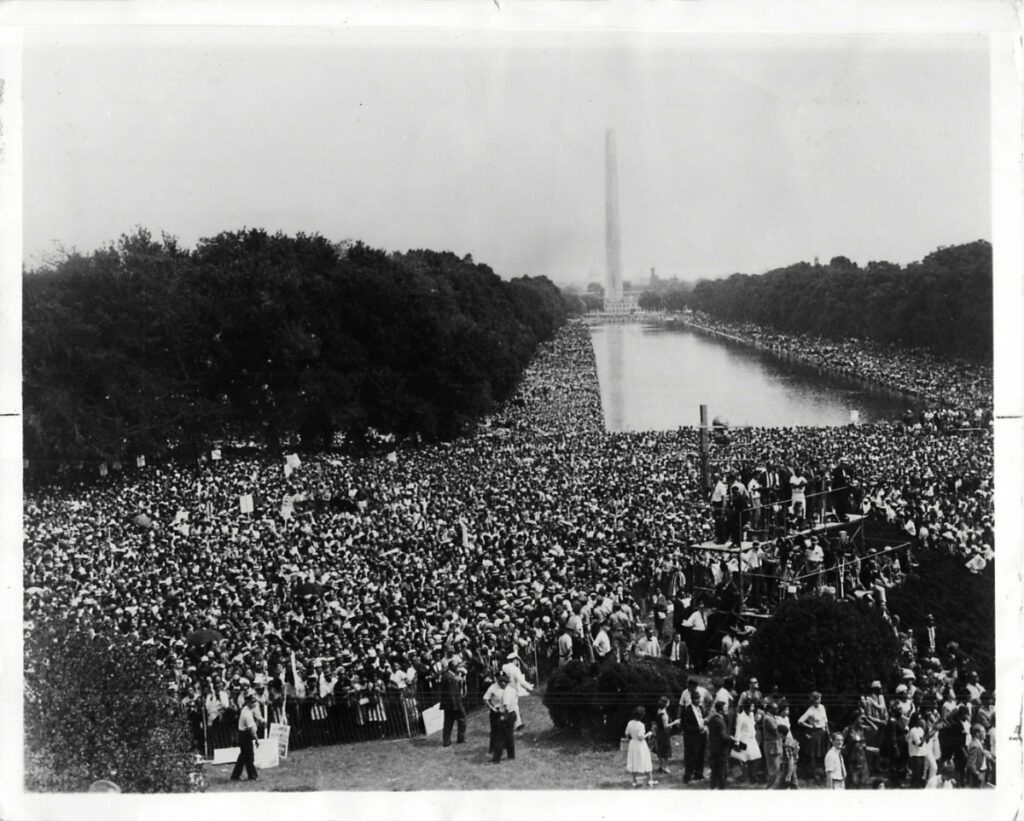 On 28th August, 1963, Martin Luther King, Jr, addressed the crowd gathered during the March on Washington, delivering his "I Have a Dream" speech