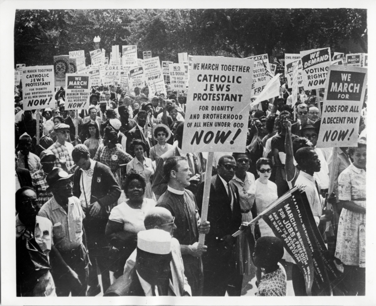 Religious participation in the March on Washington for Jobs and Freedom exceeded all expectations in 1963. 