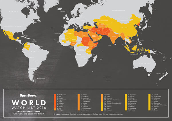 World Watch List map