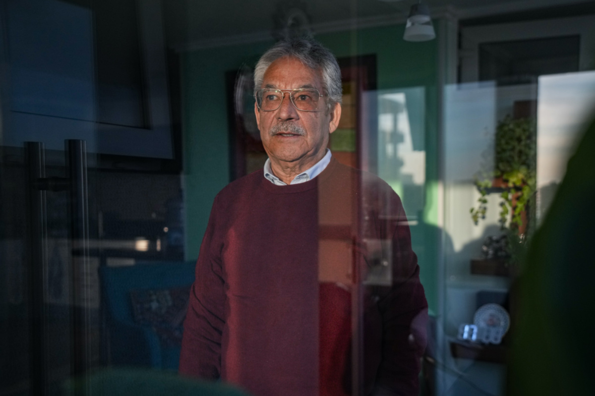 Guillermo Hormazábal, a Chilean journalist who served as the Vicariate of Solidarity's communications director, poses for a photo in his apartment in Vina del Mar, Chile, on Thursday, 27th July, 2023