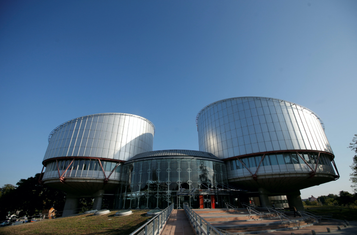The building of the European Court of Human Rights is seen ahead of the start of a hearing concerning Ukraine's lawsuit against Russia regarding human rights violations in Crimea, in Strasbourg, France, on 11th September, 2019