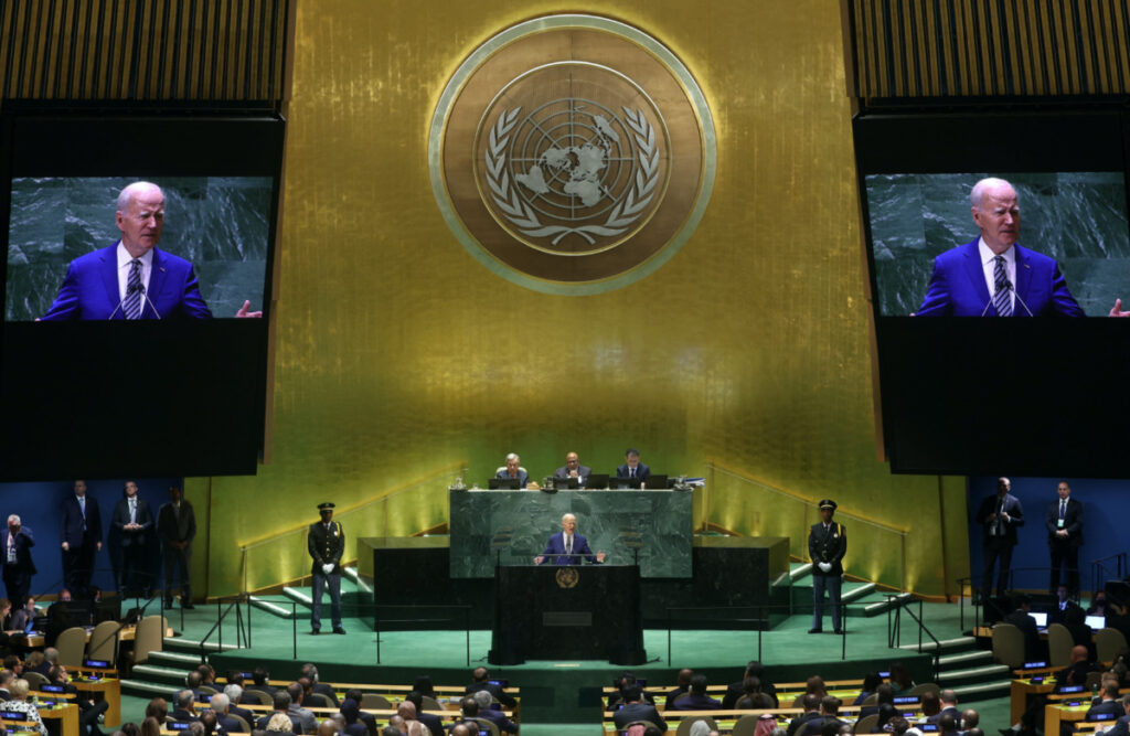 US President Joe Biden addresses the 78th Session of the UN General Assembly in New York City, US, on 19th September, 2023