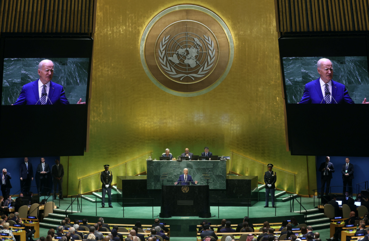 US President Joe Biden addresses the 78th Session of the UN General Assembly in New York City, US, on 19th September, 2023