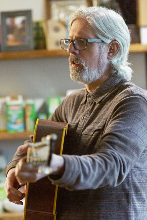 Matt Maher plays guitar and sings during the retreat along the Canadian West coast. 