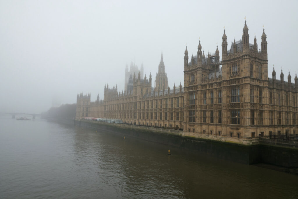 A general view shows the Houses of Parliament, in London, Britain, on 25th January, 2023