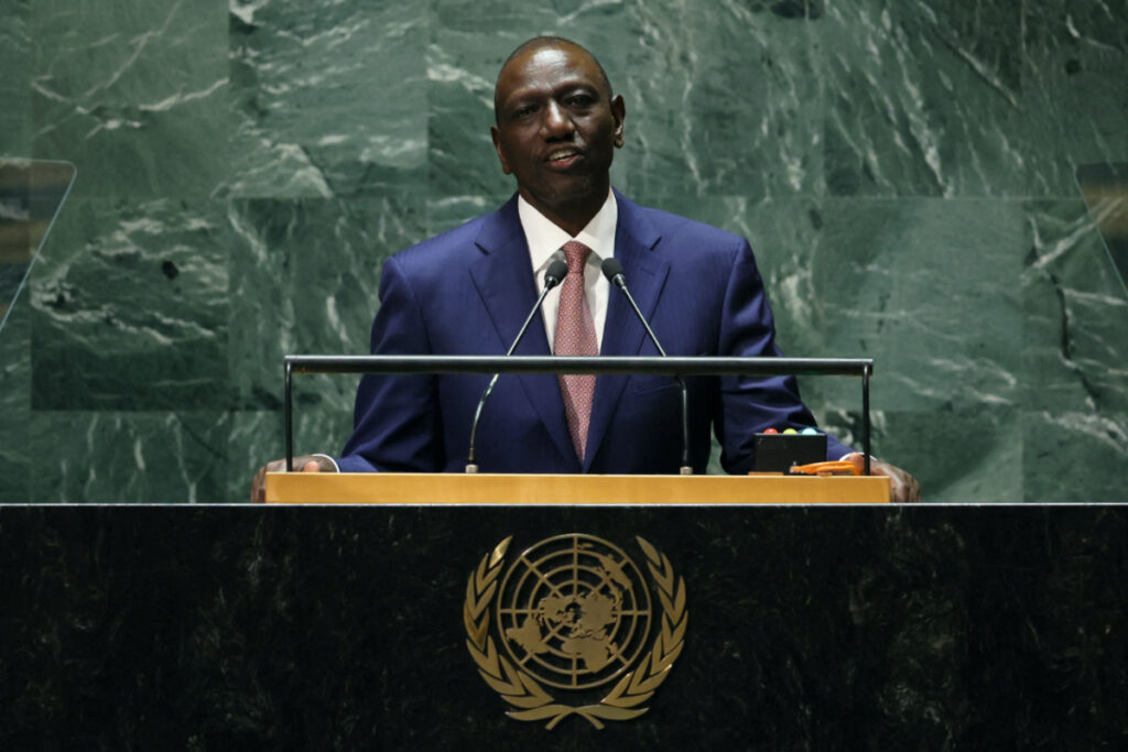 Kenya's President William Samoei Ruto addresses the 78th Session of the UN General Assembly in New York City, US, on 21st September, 2023