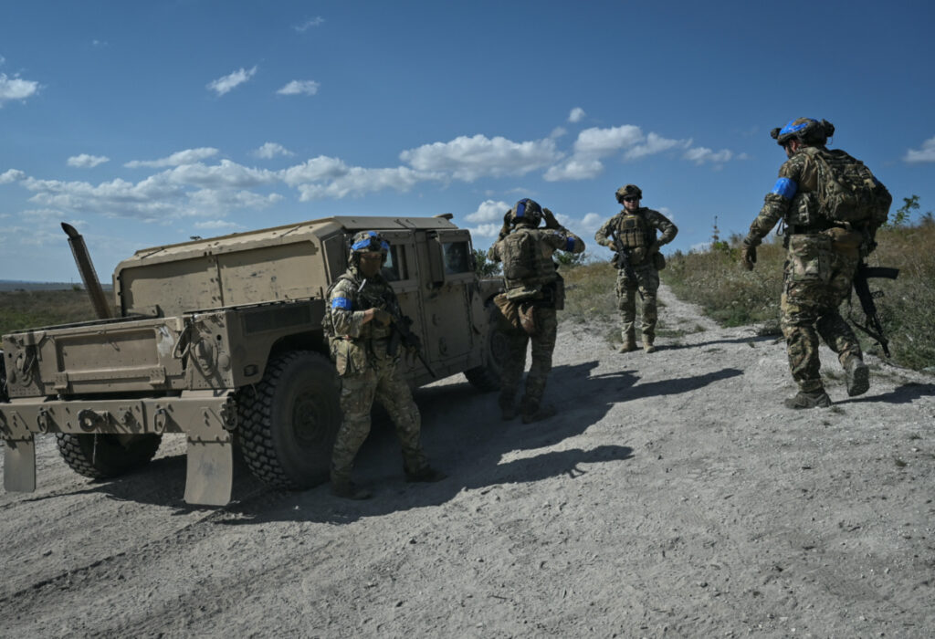 Servicemen of Ukraine's 3rd Separate Assault Brigade prepare to conduct a reconnaissance mission, amid Russia's attack on Ukraine, near Bakhmut, Ukraine, on 7th September, 2023