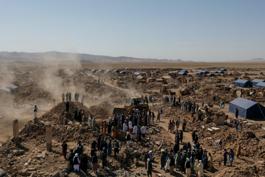 A general view of the quake-hit area in the district of Zinda Jan, in Herat, Afghanistan, on 10th October, 2023