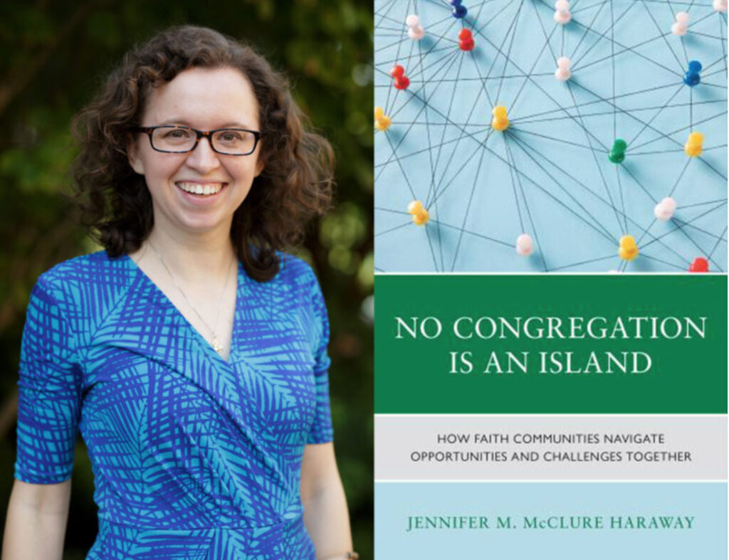 Author Jennifer McClure and her new book No Congregation is an Island