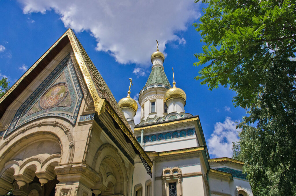 The Russian Church of St Nicholas the Miracle-Maker in Sofia, Bulgaria.