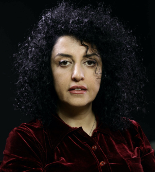 Iranian human rights activist and the vice president of the Defenders of Human Rights Center Narges Mohammadi poses in this undated handout picture. 