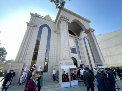 The exterior of the new Mor Ephrem Syriac Orthodox Church, on Sunday, 15th October, 2023, in Instanbul, Turkey
