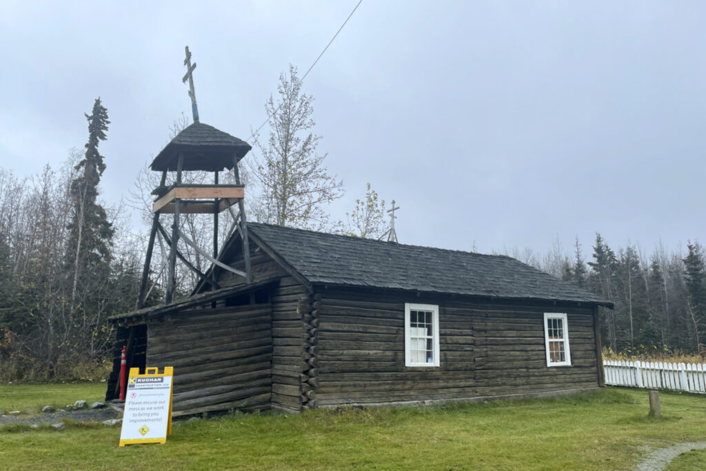 The old St Nicholas Church stands in Eklutna, Alaska, on 12th October, 2023.