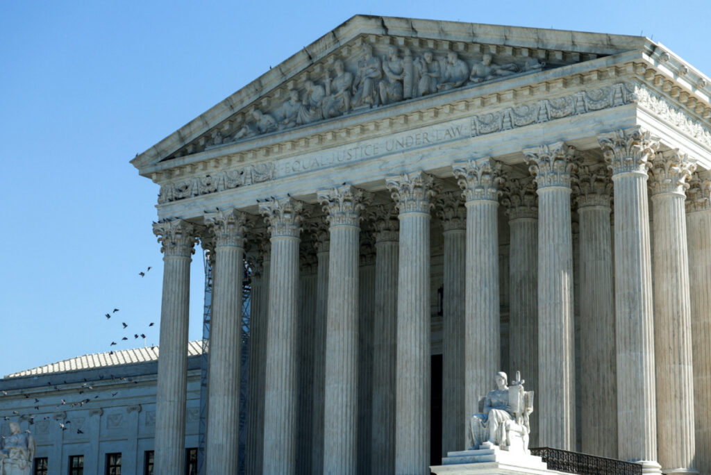 The United States Supreme Court building is seen as in Washington, US, on 4th October, 2023