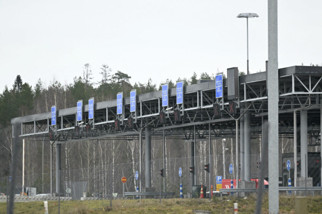 A view of the border between Russia and Finland at the Nuijamaa border checkpoint in Lappeenranta, Finland on 15th November, 2023.