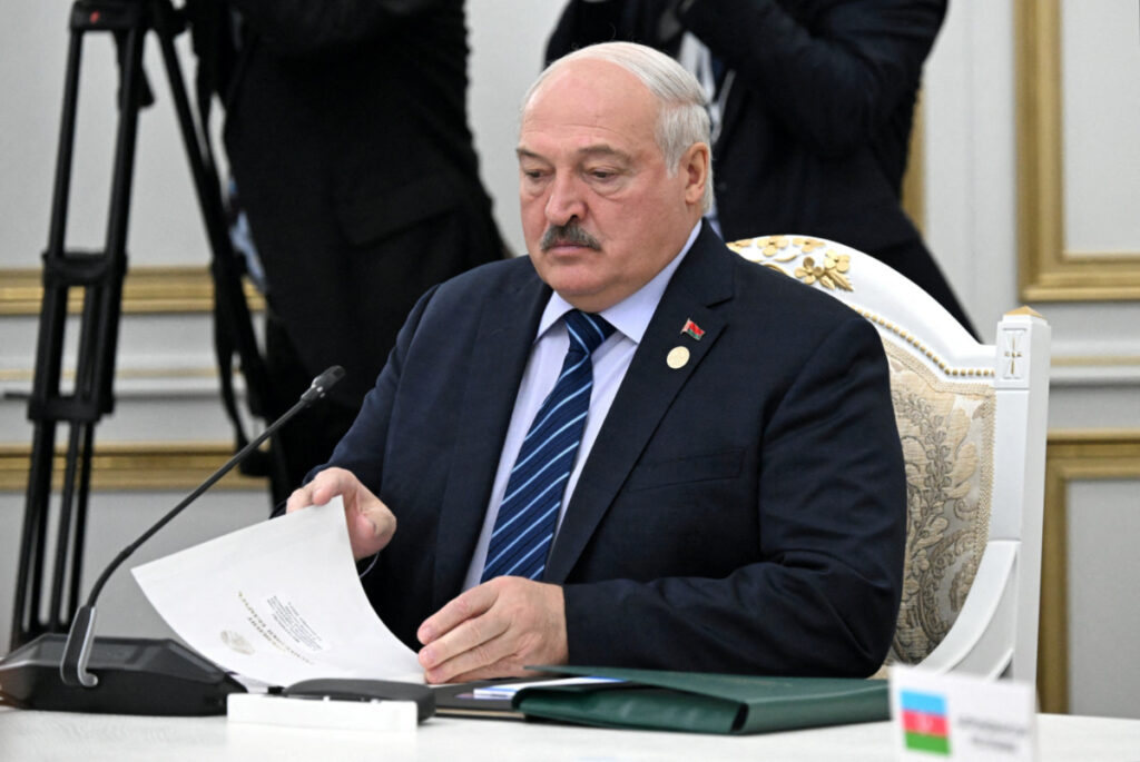 Belarusian President Alexander Lukashenko attends the Commonwealth of Independent States leaders' summit in Bishkek, Kyrgyzstan, on 13th October, 2023.
