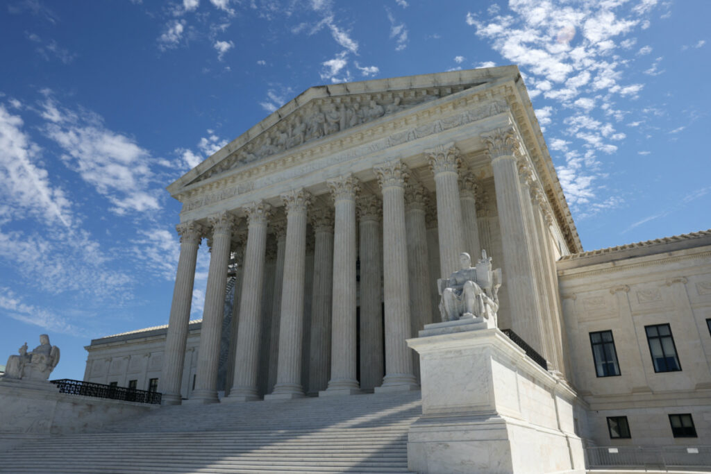 The US Supreme Court building is seen on the day that Justices Clarence Thomas and Samuel Alito released their delayed financial disclosure reports and the reports were made public in Washington, US, on 31st August, 2023.