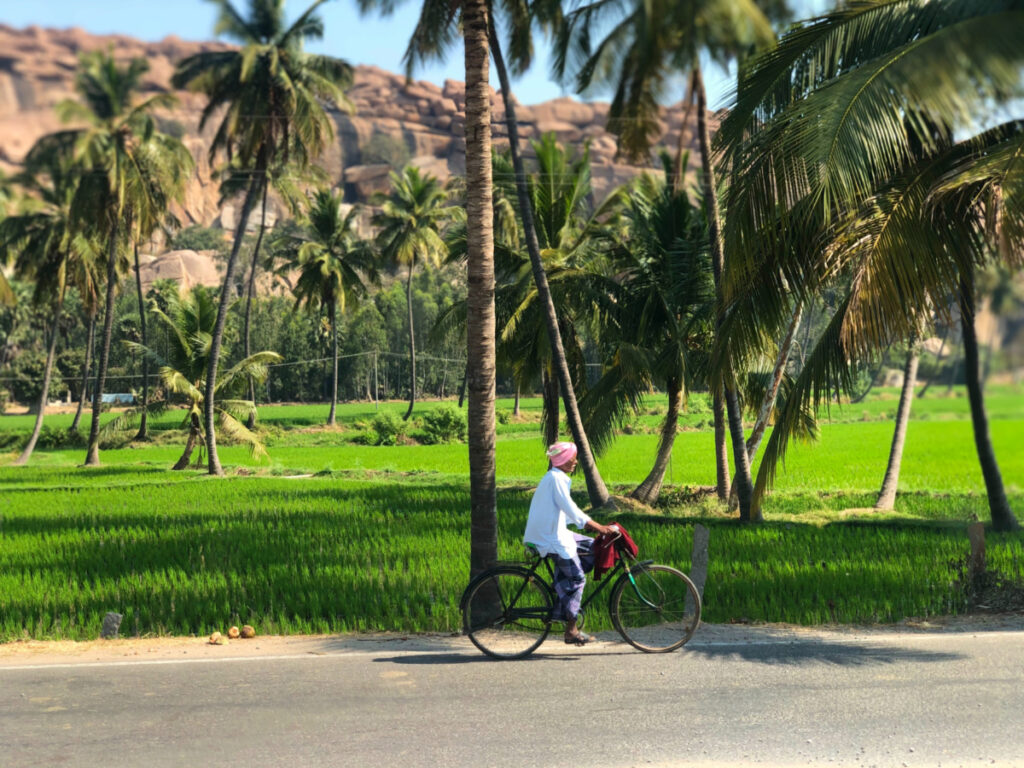 India Karnataka man on bike